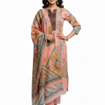 Marshall New Cotton Unstitched High Quality Three Piece For Women - 3 Piece Dress - New Collection