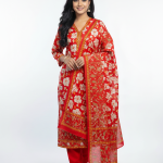 Exclusive Joypuri Cotton Unstitched Skin Print High Quality Three Piece For Women - Dress For Girls - 3 Pice Dress